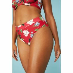 Gorgeous Mid Waist High Leg Bikini Bottom For Female