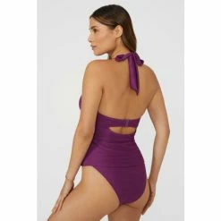 Gorgeous Textured Non Pad Plunge Tankini Top For Female -Gorgeous Sales Shop unnamed file 1292