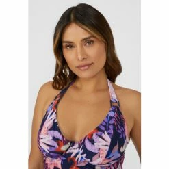 Gorgeous Arianna Palm Non Pad Plunge Tankini Top For Female -Gorgeous Sales Shop unnamed file 1296