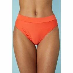 Gorgeous Mid Waist High Leg Bikini Bottom For Female