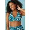 Gorgeous Julep Rose Non Pad Plunge Bikini Top For Female