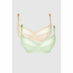 Gorgeous Dd 2 Pack Tabitha Non Pad Balcony Bra For Female