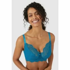 Gorgeous Dd Eyelash Lace Plunge Bra For Female