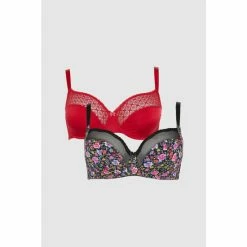 Gorgeous Dd 2 Pack Pansy Floral Non Padded Balcony Bra For Female -Gorgeous Sales Shop unnamed file 177