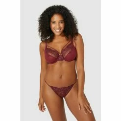 Gorgeous Dd Scroll Embroidery Plunge For Female