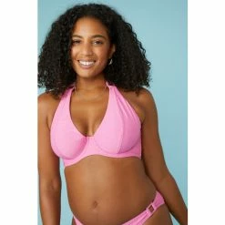 Gorgeous Textured Halter Non Pad Plunge Bikini Top For Female -Gorgeous Sales Shop unnamed file 392