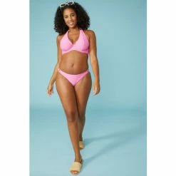 Gorgeous Textured Halter Non Pad Plunge Bikini Top For Female -Gorgeous Sales Shop unnamed file 394