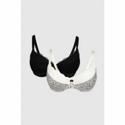 Gorgeous Dd 2 Pack Mono Animal Padded Tshirt Bra For Female