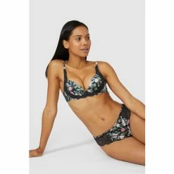 Gorgeous Botanical Floral Cheeky Thong For Female