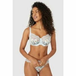 Gorgeous Dd Botanical Bloom Balcony Bra For Female
