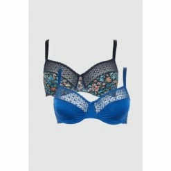 Gorgeous Dd 2 Pack Harlan Floral Minimiser Bra For Female