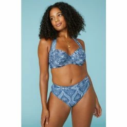 Gorgeous Mid Waist High Leg Bikini Bottom For Female