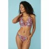 Gorgeous Bright Animal Plunge Non Pad Bikini Top For Female