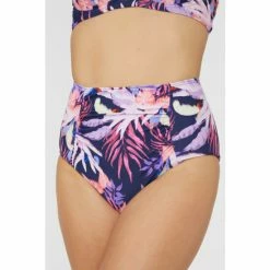 Gorgeous Arianna Palm High Waist Bikini Bottom For Female
